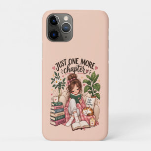 Just One More Chapter – Cozy Book Lover Notebook iPhone 11 Pro Case