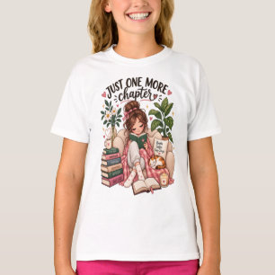 Just One More Chapter – Cozy Book Lover T-Shirt