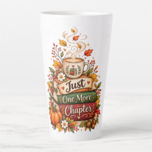  Just One More Chapter - Cozy Fall Book Lover  Latte Mug