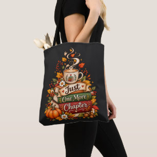 Just One More Chapter - Cozy Fall Book Lover Tote Bag