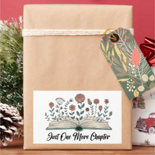 Just One More Chapter – Floral Book Lover Sticker