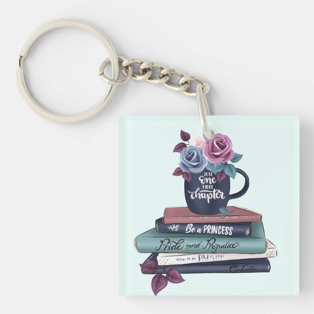 Just One More Chapter Keychain (Front)