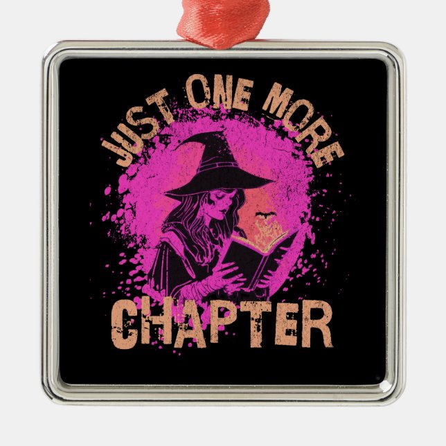 Just one more chapter metal ornament (Front)