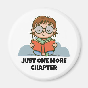 Just One More Chapter, Reading Book Worm Magnet