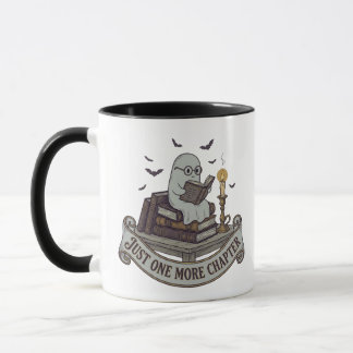 Just One More Chapter Reading Ghost Halloween Mug
