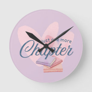 Just One More Chapter Round Clock