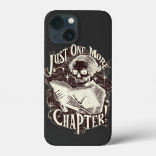 Just One More Chapter Skeleton Reader Funny iPhone 13 Mini Case