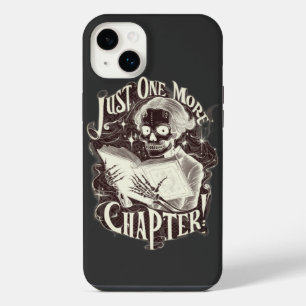 Just One More Chapter Skeleton Reader Funny iPhone 14 Plus Case