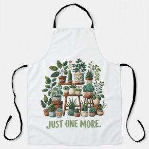 just one more funny plant indoor flower apron