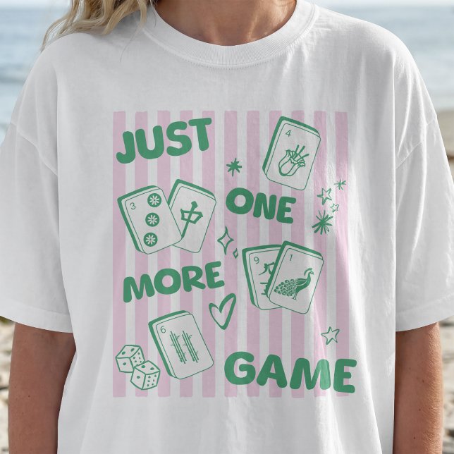 Just One More Game Fun Mahjong T-Shirt (Creator Uploaded)