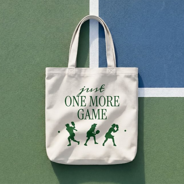 Just One More Game Pickleball Player Tote Bag (Creator Uploaded)