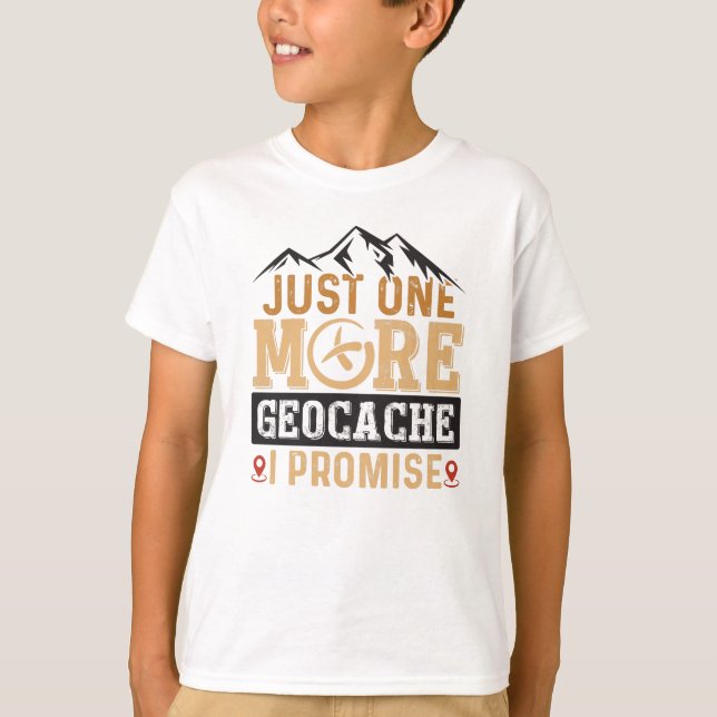 Just one more geocache I promise – distancing T-Shirt (Front)