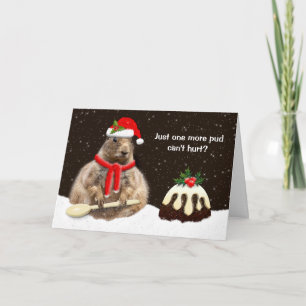 Just One More Pud Card (customize caption/message)