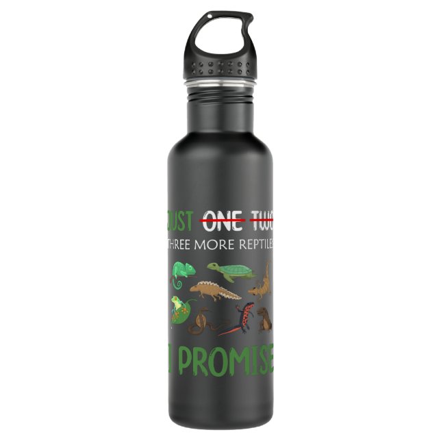 Just One More Reptile I Promise herpetologists 710 Ml Water Bottle (Front)