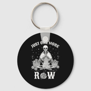 Just One More Row Crochet Skeleton Crocheting Knit Keychain