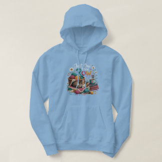 Just One More Row Knitting Cat – Cozy Yarn & Handm Hoodie