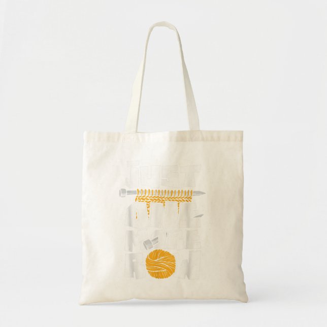 Just One More Row - Knitting Knitter Crocheting Cr Tote Bag (Front)