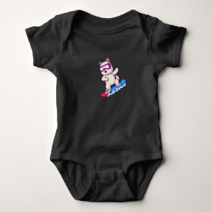 just one more snowboarding baby bodysuit