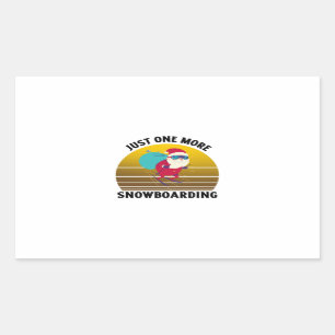 Just one more snowboarding santa sticker