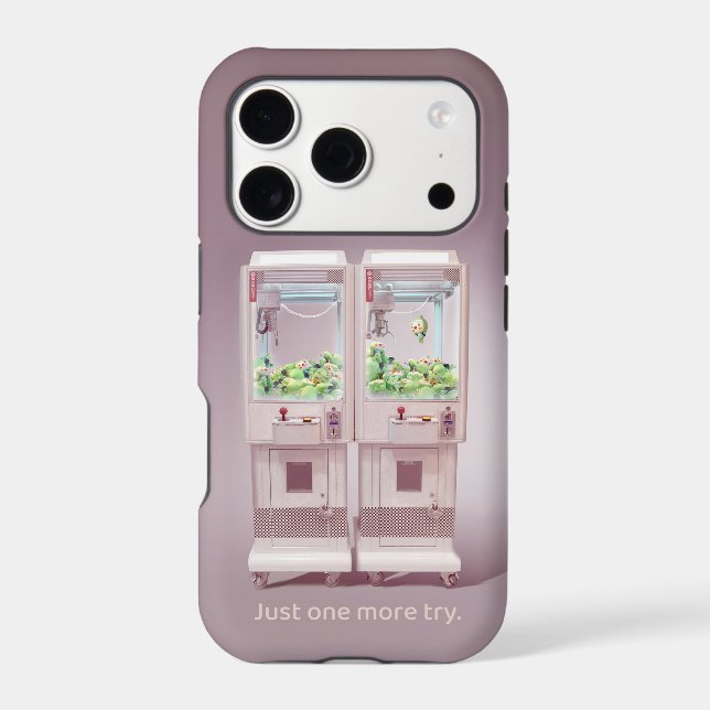 Just One More Try: Kawaii Pink Claw Machine Art (Back)