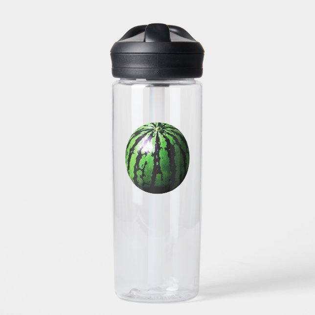 just one watermelon (BGC transparent) Water Bottle (Front)