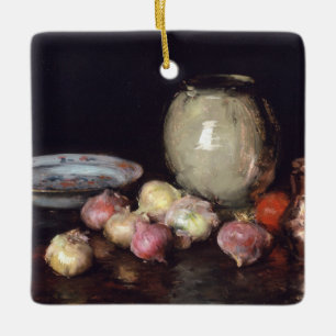 Just Onions Ceramic Ornament