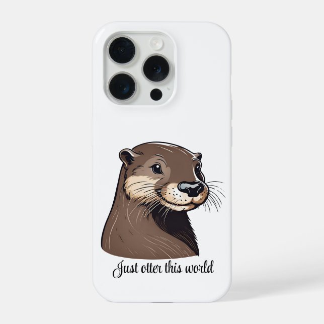 Just Otter This World iPhone Case (Back)