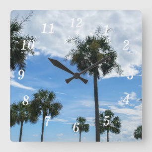 Just Palm Trees Wall Clock