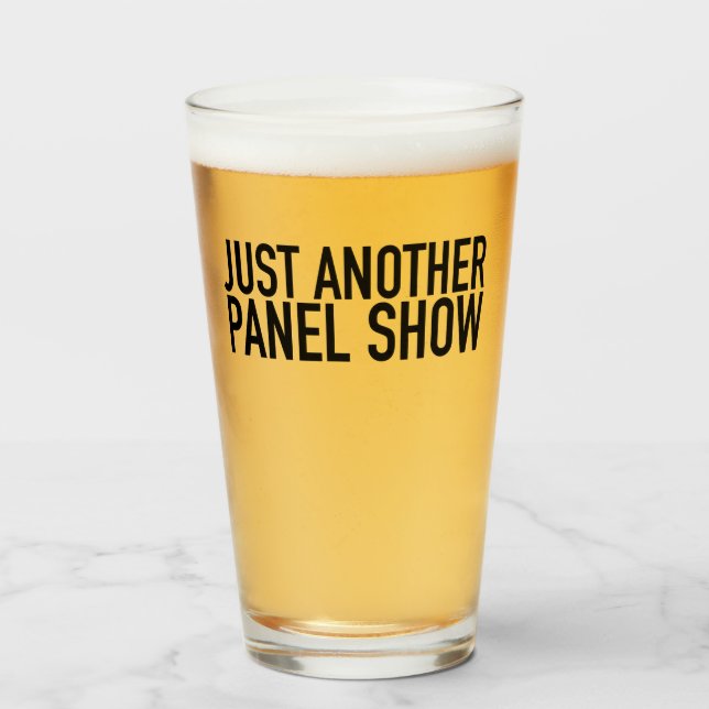 Just Panel Pint Glass (Front Filled)