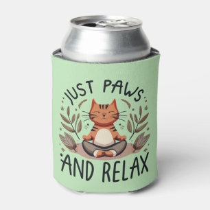 Just Paws and Relax Yoga Cat Can Cooler