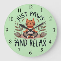 Just Paws and Relax Yoga Cat
