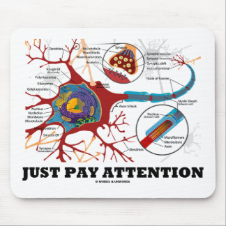 Just Pay Attention (Neuron / Synapse) Mouse Pad