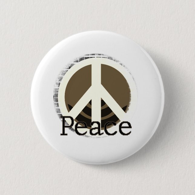 Just Peace 2 Inch Round Button (Front)