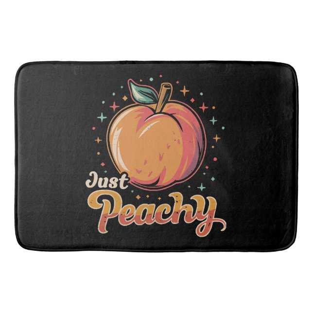 Just peachy! bath mat (Front)