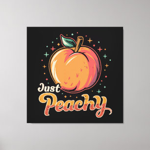 Just peachy! canvas print