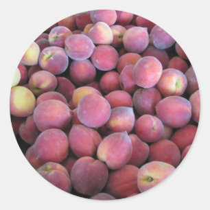 Just Peachy Classic Round Sticker