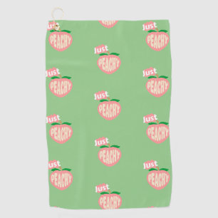 Just Peachy Golf Towel