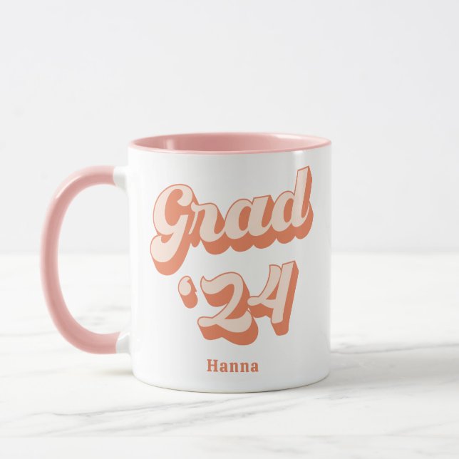 Just Peachy Grad Class of 2023 Coffee Mug (Left)