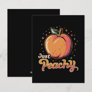 Just peachy! holiday card