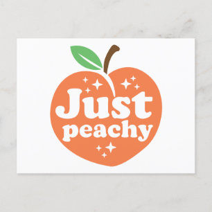 Just Peachy Holiday Postcard