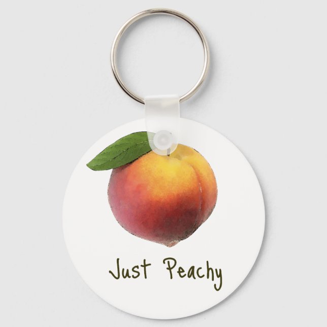 Just Peachy Keychain (Front)