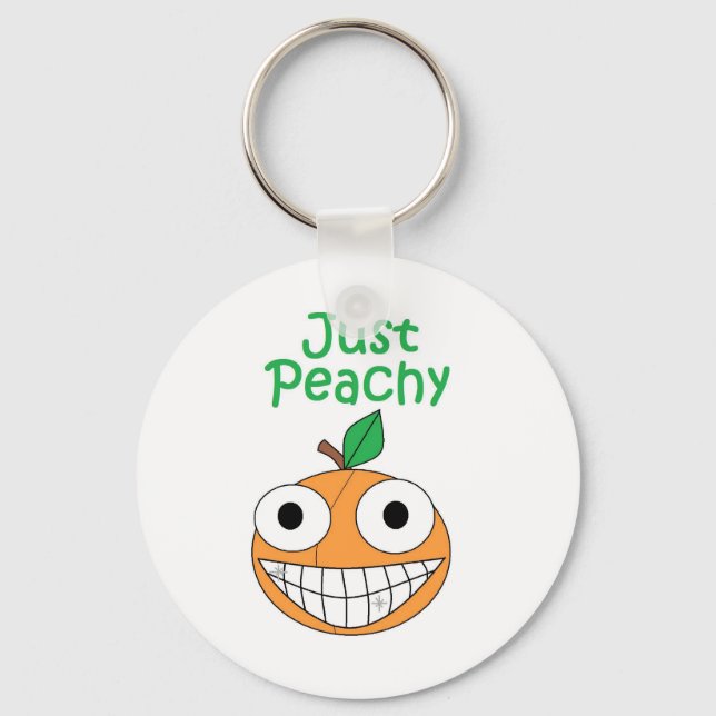 Just Peachy Keychain (Front)