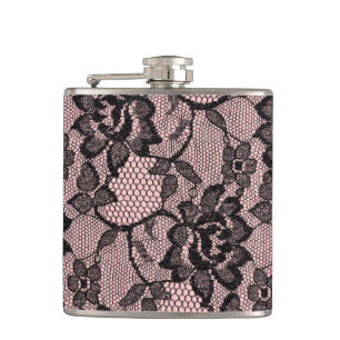 Just Peachy Lace Hip Flask