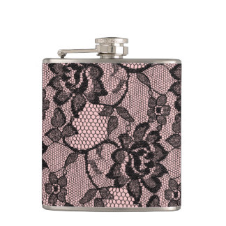 Just Peachy Lace Hip Flask