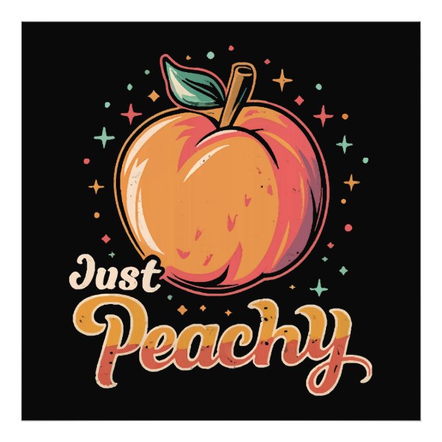 Just peachy! photo print (Front)
