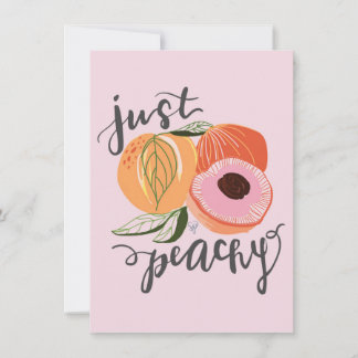 Just Peachy Thank You Card