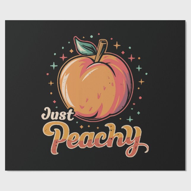 Just peachy! wrapping paper (Flat)
