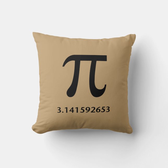 Just Pi Nothing More, Thinking of You Throw Pillow (Front)