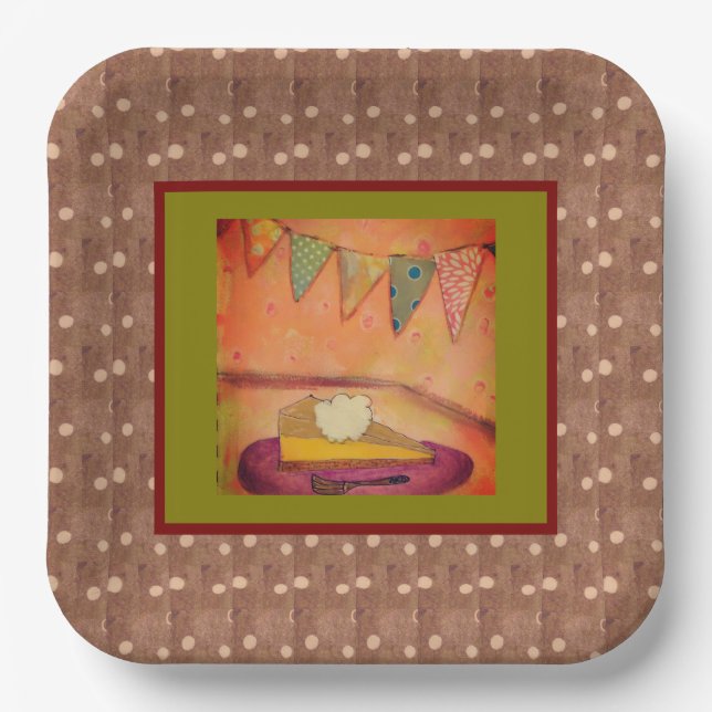 Just Pie  Paper Plate (Front)