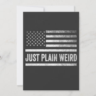 Just Plain Weird American Flag Election  Holiday Card